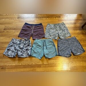 Fair Harbor Swim Trunks Lot Of 5 Sz Large